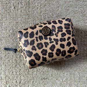 Tory Burch Leopard Cosmetics Bag